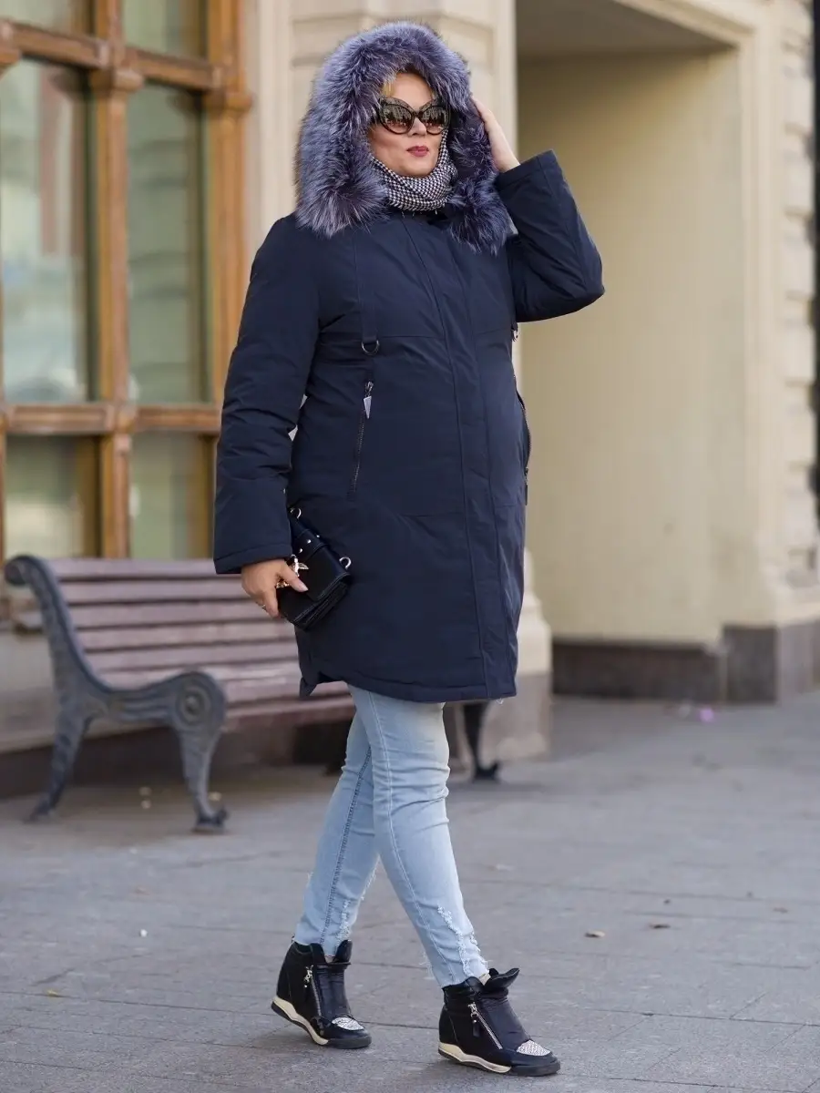 Женские пуховики и зимние куртки больших размеров — купить в интернет-магазине Ламода