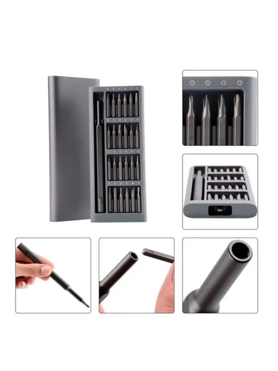 Отвертка Mi Precision Screwdriver Kit 24 в 1 Xiaomi 38982877 купить за 2  222 ₽ в интернет-магазине Wildberries