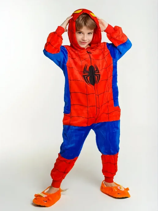 Kigo Кигуруми "Человек паук", пижама Spider-Man, синий, фото 2