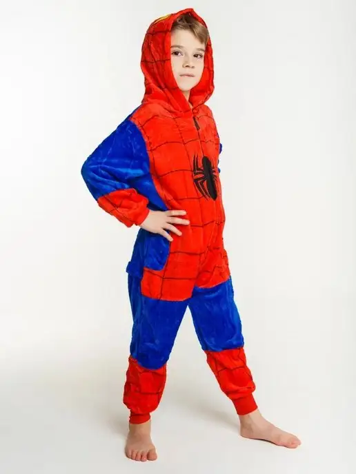 Kigo Кигуруми "Человек паук", пижама Spider-Man, синий, фото 6
