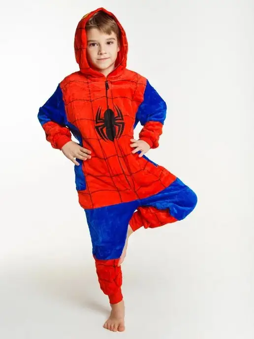 Kigo Кигуруми "Человек паук", пижама Spider-Man, синий, фото 8