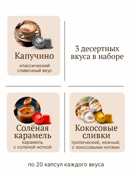 Вкусный кофе Капсулы для кофемашины кофе Хиты, 60 шт, фото 2
