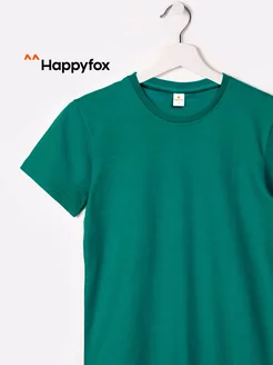 Футболка однотонная 100% хлопок HappyFox 39090265 купить за 358 ₽ в интернет-магазине Wildberries