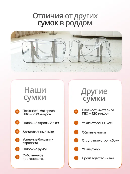 Крепыш Готовая сумка в роддом для мамы и малыша, вариант, фото 7
