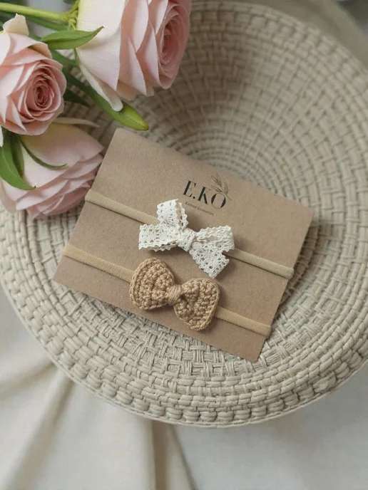E.KO Knitted accessories Повязка на голову, белый
