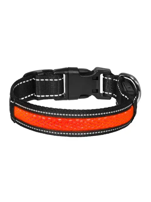 PetShop Ошейник для собак светящийся "Мэнни" 40 см Таппи, оранжевый, фото 2