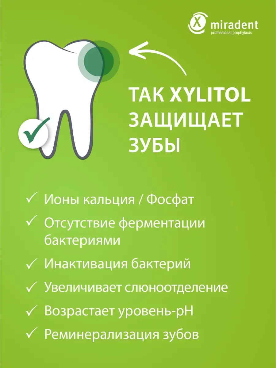 Xylitol Drops леденцы без сахара с ксилитом вишня 60гр miradent 39312966  купить в интернет-магазине Wildberries