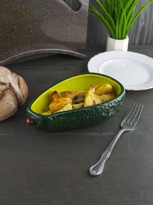 REPAST Форма керамика Rich Harvest авокадо 12х21см, зеленый, фото 7