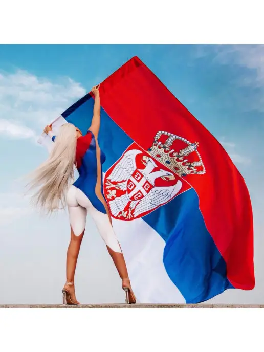 десантник Флаг республики Сербии Србија, вариант, фото 7