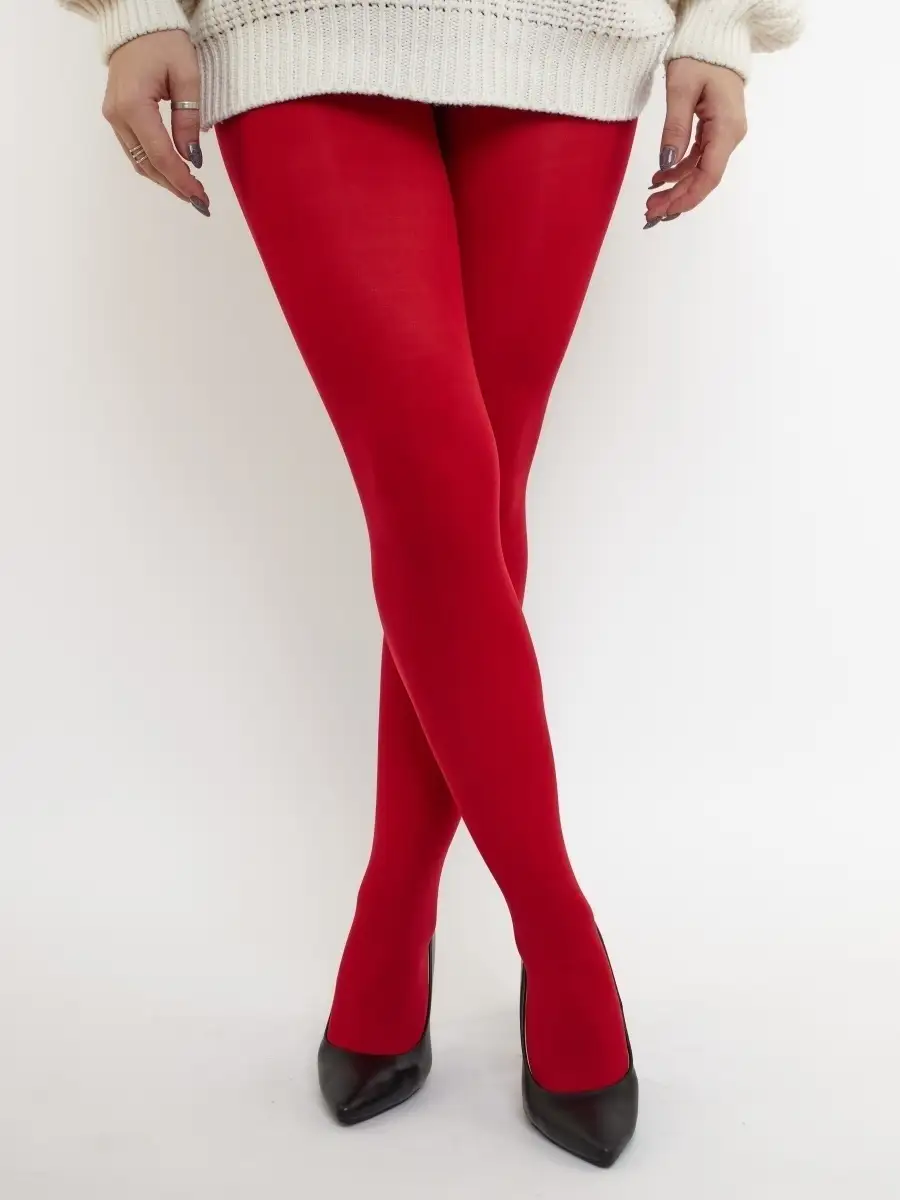 Красные чулки в сетку Sexy Leg Stocking красный код: s8051-2