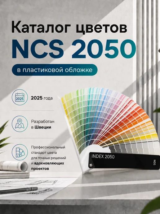 NCS Каталог палитра цветов Index 2050 Пластиковая обложка, вариант