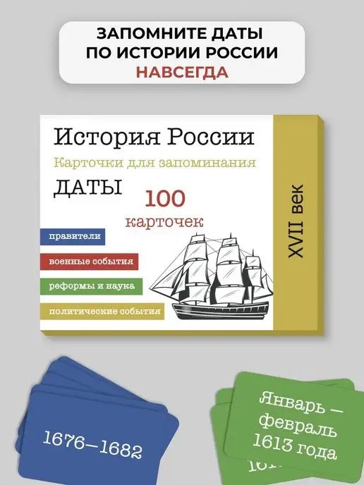 Smart Cards Карточки по истории России. ОГЭ. 17 в