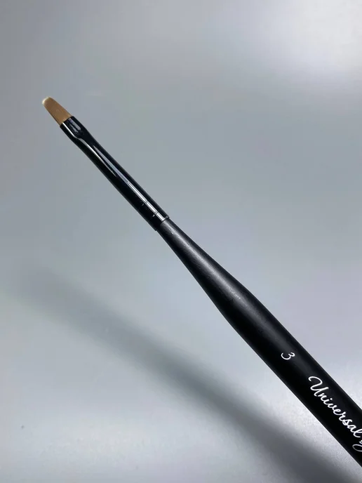 Nail Best Кисть для моделирования гелем Universal 3, черный, фото 5