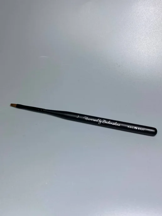 Nail Best Кисть для моделирования гелем Universal 3, черный, фото 6