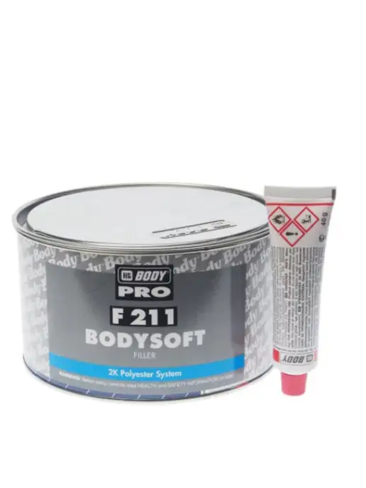 HB BODY PRO F211 Soft Универсальная шпатлевка, 1 кг, фото 2