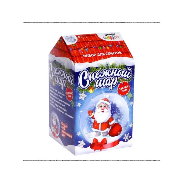 Набор для опытов Развивающий химический Снежный Шар на ёлку