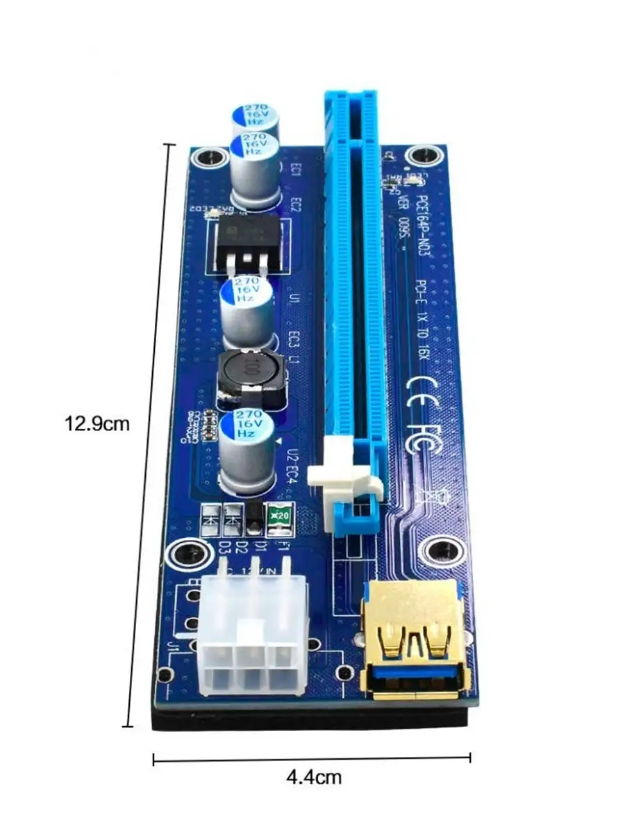 riser pci e - комплектуючі для ПК