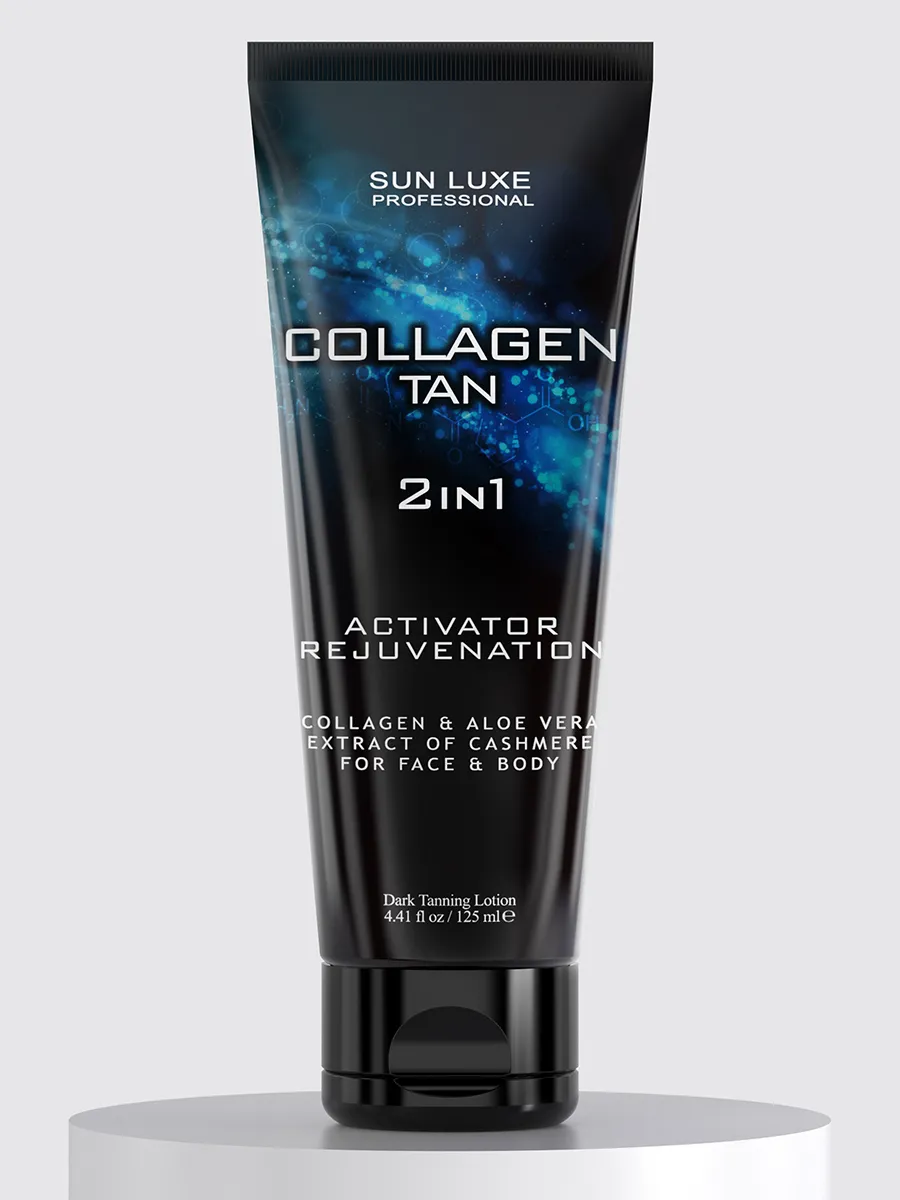 Крем для загара в солярии без бронзатора Collagen Tan