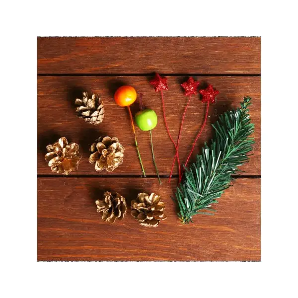 Новогодний декор Праздничный наборчик золотой