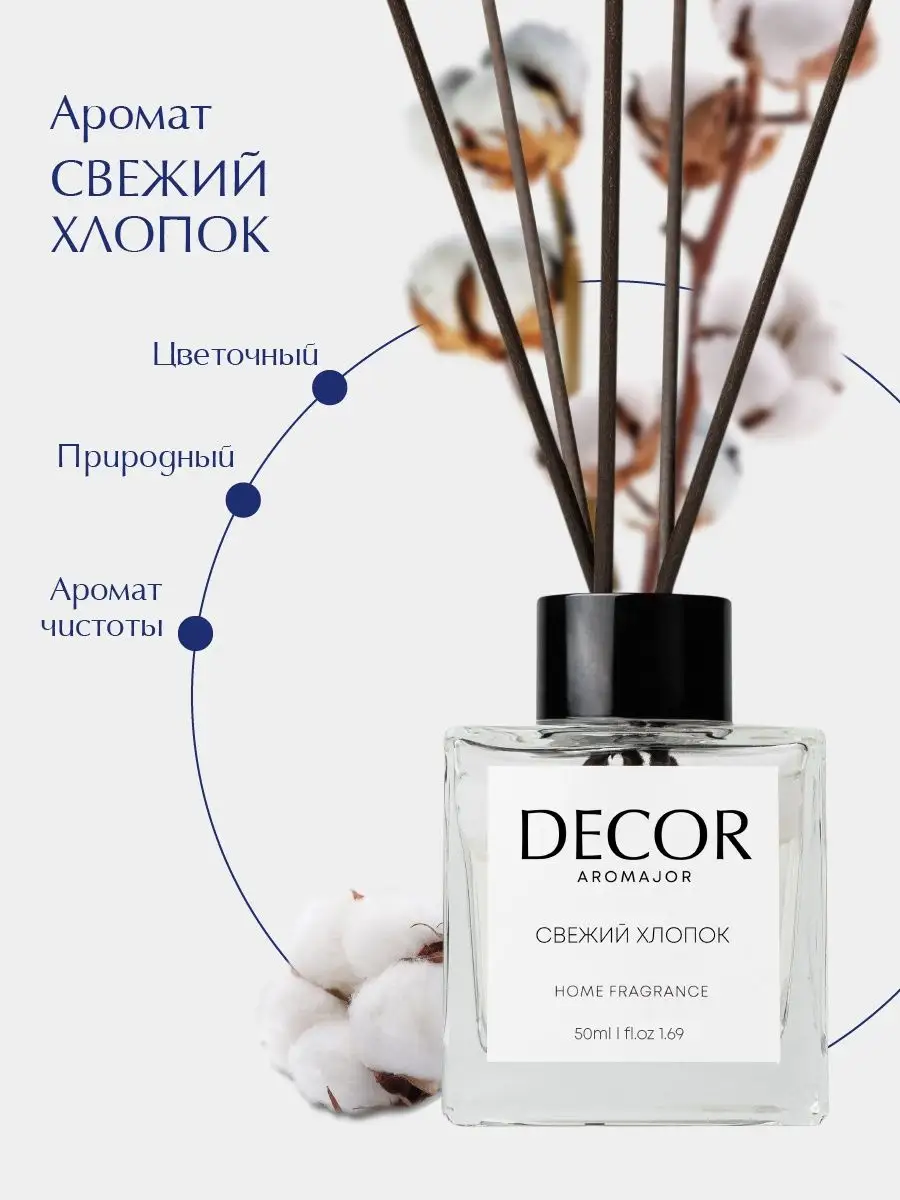 Диффузор для дома с палочками Decor aromajor 39724286 купить за 516 ₽ в  интернет-магазине Wildberries