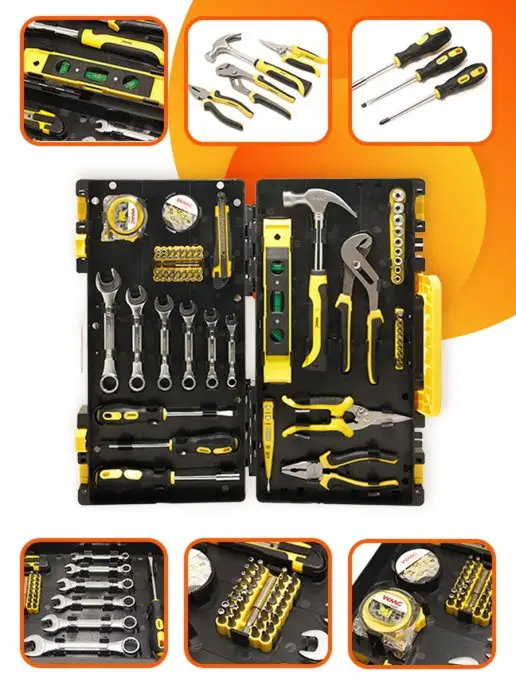 WMC Tools Набор инструментов для ремонта 1350 предметов, черный, фото 6