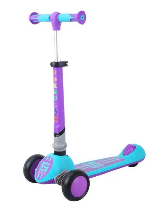 Sportsbaby Детский самокат MS-949 Formula 5 со светящимися колесами, фиолетовый, фото 4