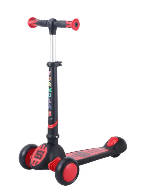 Sportsbaby Детский самокат MS-949 Formula 5 со светящимися колесами, черный, фото 4