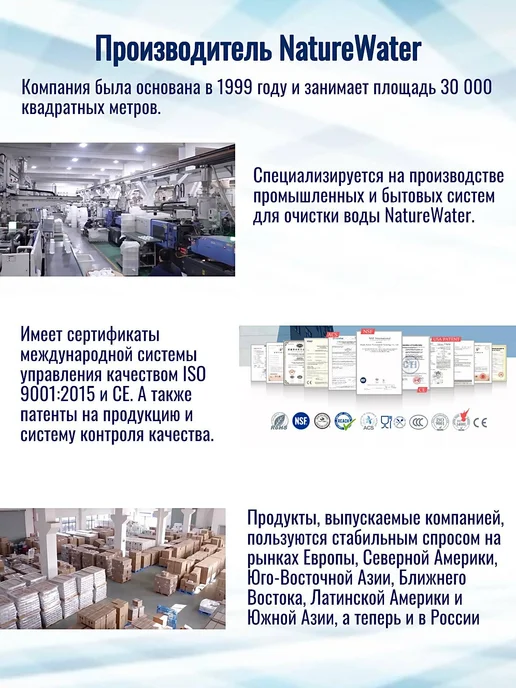 NatureWater Картридж (фильтр) угольный гранулированный SL 10, вариант, фото 3