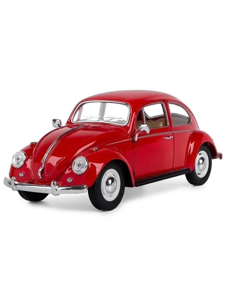 Металлическая машинка 1:24 1967 Volkswagen Classical Beetle (Жук)  инерционная / Машинки игрушки DENCO.store 39864249 купить в  интернет-магазине Wildberries