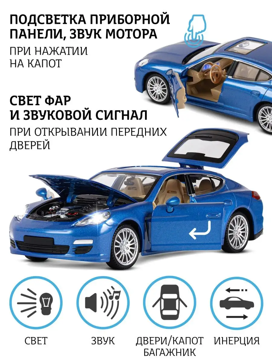 Машинка металлическая игрушка детская Porsche Panamera S АВТОПАНОРАМА  39981721 купить за 1 740 ₽ в интернет-магазине Wildberries