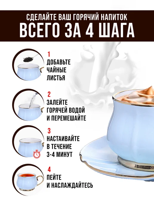 Чайный сервиз на 6 персон подарочный - фото 13