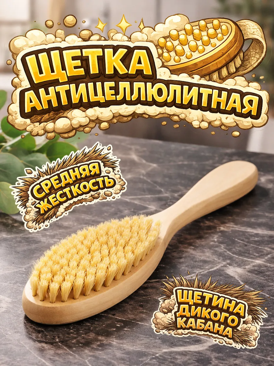 Щетка для тела антицеллюлитная