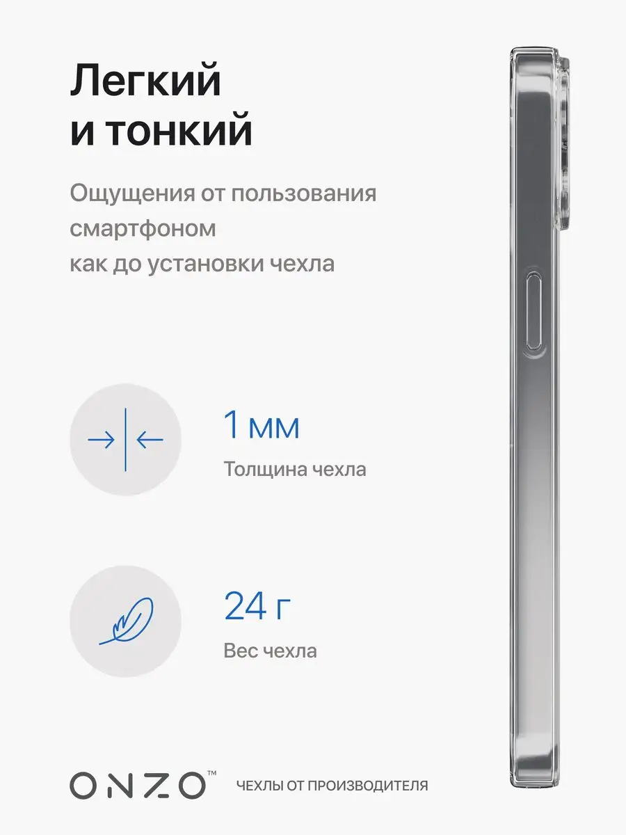 Чехол на iPhone 13 прозрачный ONZO 40031899 купить за 230 ₽ в  интернет-магазине Wildberries