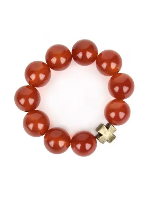 Псалом Православные четки из натурального камня Сердолик, оранжевый, фото 3