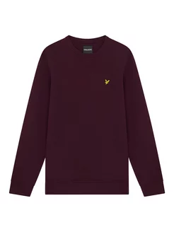 Свитшот без начеса хлопок бордовый Lyle & Scott 40131599