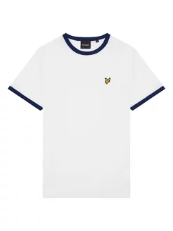 Футболка белая однотонная хлопок 100% Lyle & Scott 40132671 купить за 2 589 ₽ в интернет-магазине Wildberries