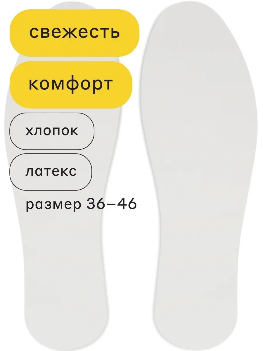 Стельки антибактериальные летние