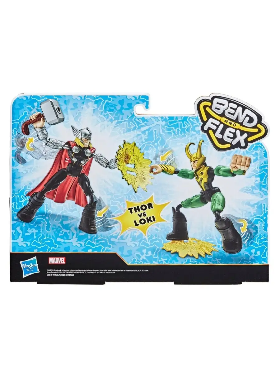 Набор игровой Hasbro (Marvel) Бенди Тор и Локи Thor vs Loki AVENGERS  40174205 купить за 2 315 ₽ в интернет-магазине Wildberries