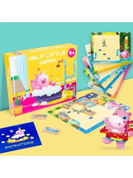 Toys@Children Игровой набор "Помоги маленькому бегемотику", вариант, фото 6
