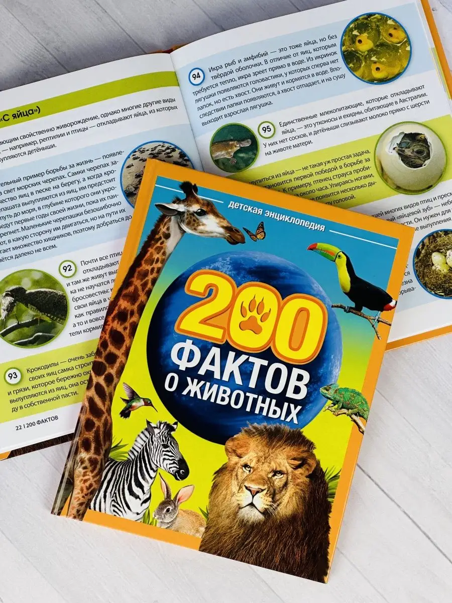 Энциклопедия 200 фактов о животных Звери Птицы Биология БУКВА ЛЕНД 40299175  купить за 496 ₽ в интернет-магазине Wildberries