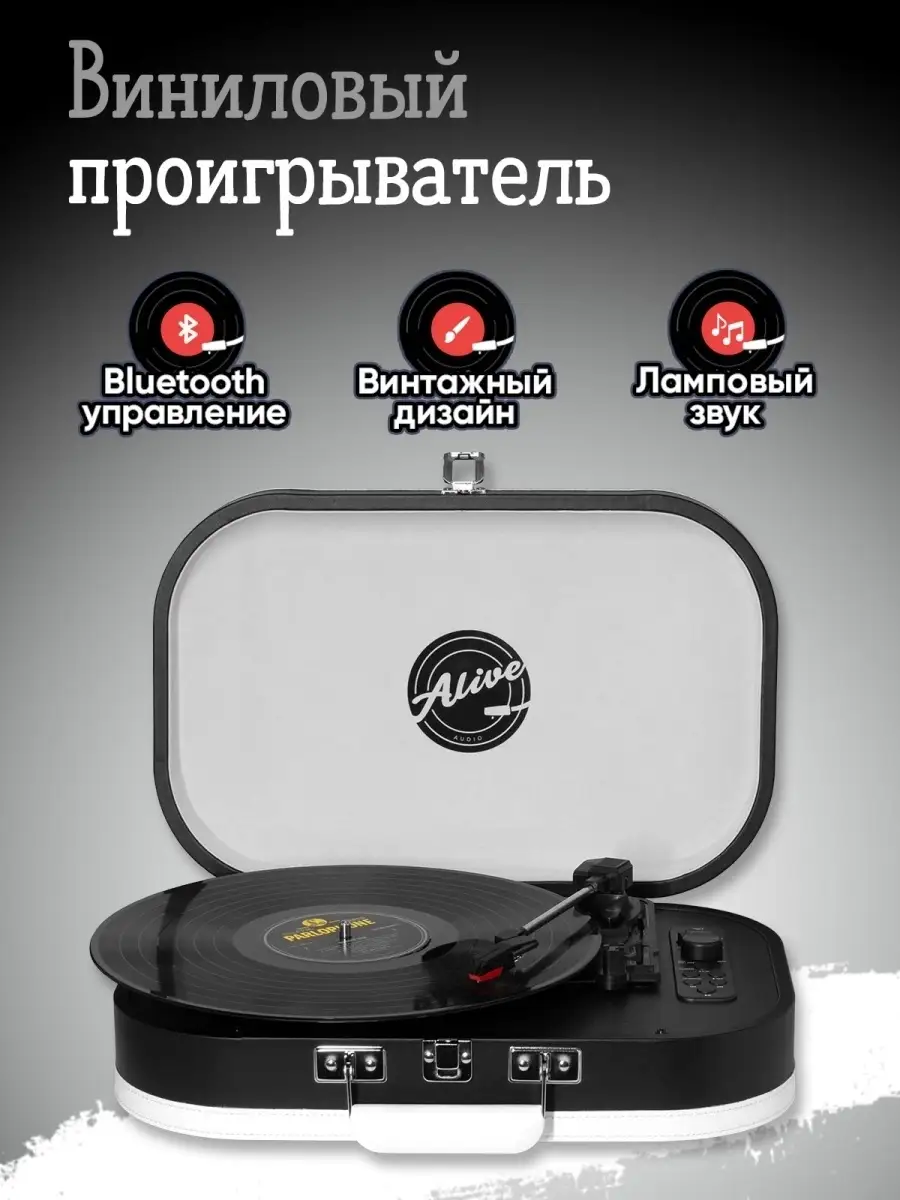 Виниловый проигрыватель VINTAGE Alive Audio 40386075 купить за 6 480 ₽ в  интернет-магазине Wildberries