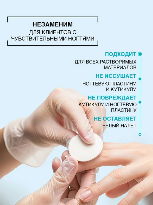 DOMIX GREEN PROFESSIONAL Жидкость для снятия гель лака с ногтей профессиональная, зеленый, фото 2