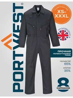 Рабочий комбинезон летний на молнии Спецодежда Portwest 40393803 купить за 2 994 ₽ в интернет-магазине Wildberries