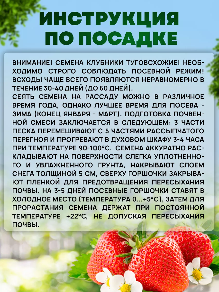 Семена Клубники Королева Елизавета ремонтантной крупной Сибирский сад  40413652 купить за 186 ₽ в интернет-магазине Wildberries