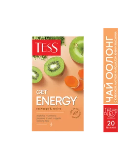 Чай оолонг GET ENERGY, в пакетиках, 20 шт TESS 40436967 купить за 92 ₽ в интернет‑магазине Wildberries