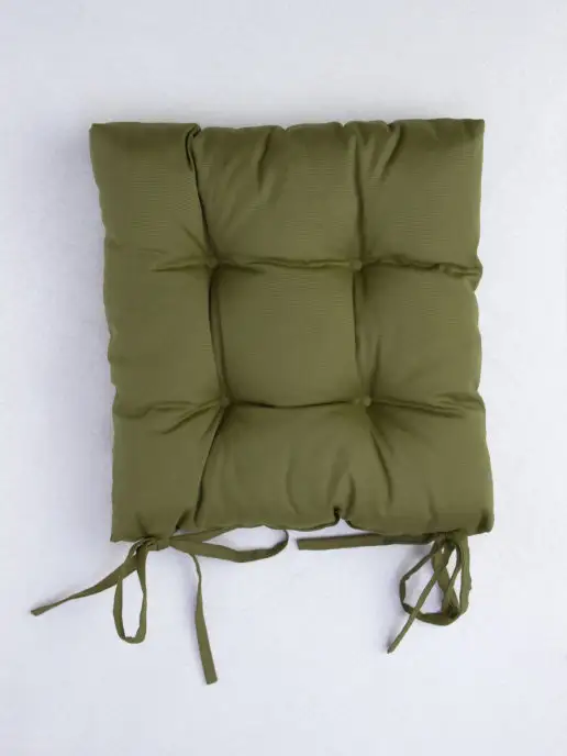 SANPA HOME COLLECTION Подушка на стул 40х40 квадратная с завязками, 40x40, фото 2