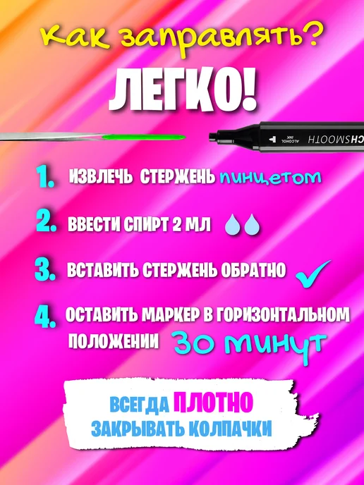 Маркеры для скетчинга H&S Набор маркеров для скетчинга 60 штук, черный, фото 4