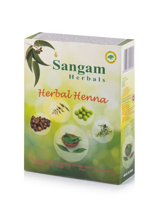 Sangam Herbals Хна натуральная с лечебными травами, 100 гр, 100 г