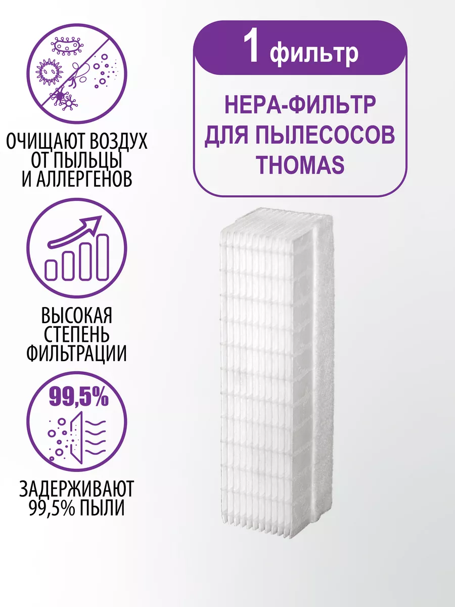 HEPA - фильтр для пылесоса Thomas 40547034 купить в интернет-магазине  Wildberries