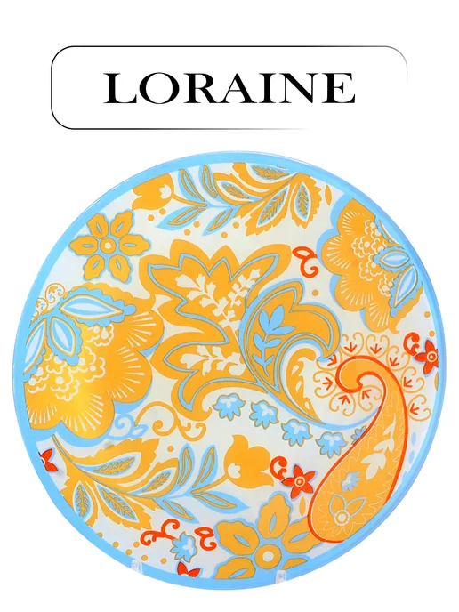 Набор тарелок на 6 персон столовый с рисунком - фото 12